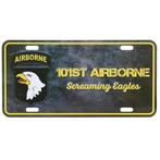 Amerikaans nummerbord - 101st. Airborne eagles NIEUW, Huis en Inrichting, Woonaccessoires | Tekstborden en Spreuken, Nieuw, Ophalen of Verzenden