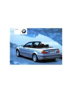 2001 BMW 3 SERIE CABRIOLET INSTRUCTIEBOEKJE NEDERLANDS, Auto diversen, Handleidingen en Instructieboekjes
