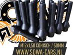 ZWARTE Wielbouten M12x1,50 Conisch 50mm ( M12 x 1,50 ), Ophalen of Verzenden