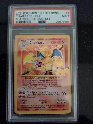 Pokémon - 1 Graded card - Charizard 4/102 First edition, beschikbaar voor biedingen