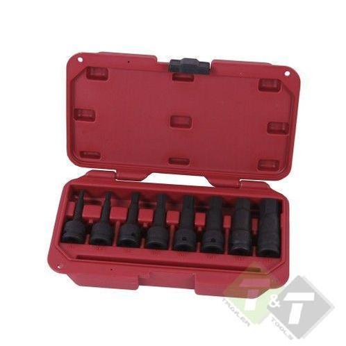 Inbusdoppen Set, 1/2 Duims Aansluiting, 8 Delig, Impact, Doe-het-zelf en Verbouw, Gereedschap | Handgereedschap, Nieuw, Ophalen of Verzenden