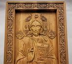 Icoon - Mooi houten gesneden icoon van Jezus Christus