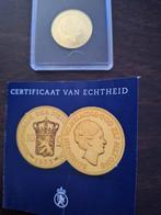 Nederland. 1993 Officiele herdenkingsuitgifte Verguld 10, Postzegels en Munten, Munten | Nederland