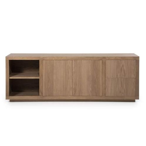 Dressoir Helsinki - 200cm - Lightbruin - 96271 - dressoirs, Huis en Inrichting, Kasten | Dressoirs, Nieuw, Overige materialen
