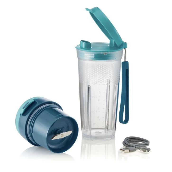 Tupperware UrbanMax Draadloze Blender BlauwTransparant, Huis en Inrichting, Keuken | Tupperware, Nieuw, Ophalen of Verzenden