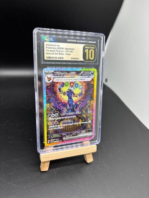 Pokémon - 1 Graded card - PRISTINE 10 Umbreon SAR - 217/187, Hobby en Vrije tijd, Verzamelkaartspellen | Pokémon