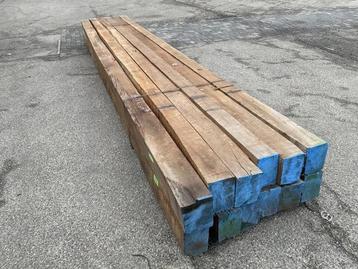 Veiling - 2x Azobé balk 600x20x16,5 cm beschikbaar voor biedingen