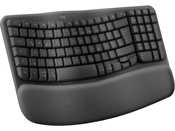 Veiling - Logitech Wave Keys Draadloos toetsenbord QWERTZ, Computers en Software, Toetsenborden, Nieuw