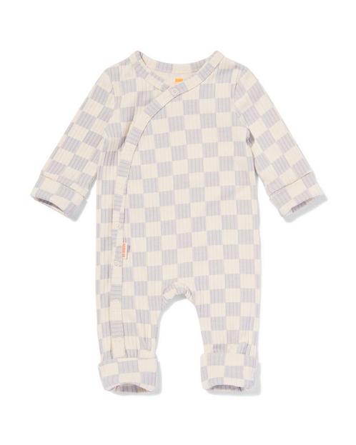 HEMA Newborn meegroei boxpakje rib bamboe stretch lichtgrijs, Kinderen en Baby's, Babykleding | Overige, Nieuw, Verzenden