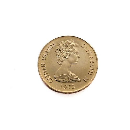 Kaaimaneilanden. 25 Dollars 1972 Silver Wedding - Elizabeth, Postzegels en Munten, Edelmetalen en Baren