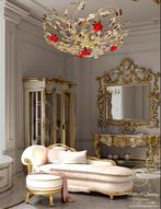 SLC Illumina - MG - Plafondlamp - Plaf Rose ivoor goud arg, Antiek en Kunst