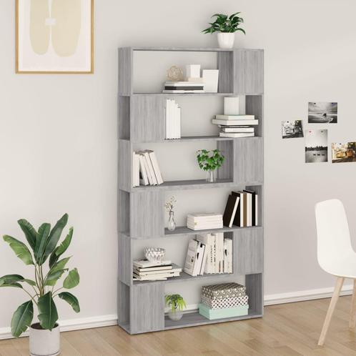 vidaXL Boekenkast/kamerscherm 100x24x188 cm grijs sonoma, Huis en Inrichting, Kasten | Boekenkasten, Minder dan 25 cm, Nieuw, Overige houtsoorten