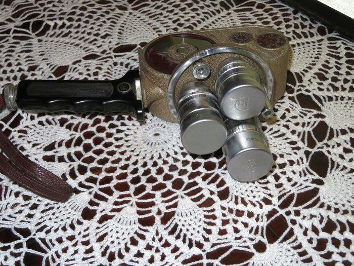 Bell & Howell Doppio otto con torretta girevole Filmcamera, Verzamelen, Fotografica en Filmapparatuur