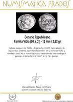 Romeinse Republiek. C. Vibius C. f. Pansa, c. 90 v.Chr.., Postzegels en Munten