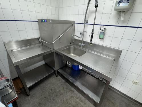 Complete Hobart spoelkeuken met voorspoeldouche, Zakelijke goederen, Horeca | Keukenapparatuur, Gebruikt, Wassen en Drogen, Ophalen of Verzenden