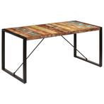 vidaXL Eettafel 160x80x75 cm massief gerecycled hout, Huis en Inrichting, Tafels | Eettafels, Verzenden, Nieuw