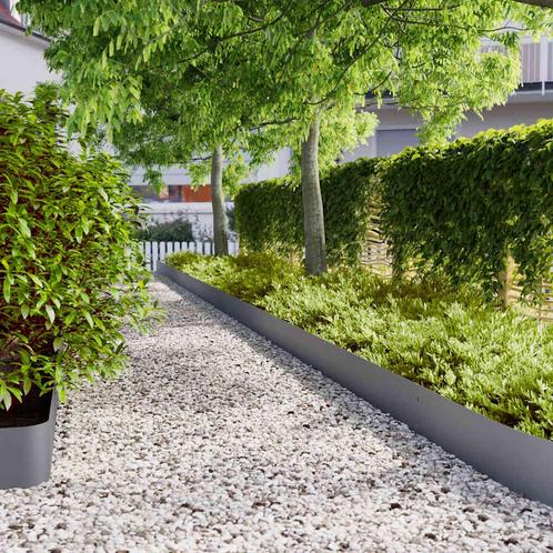 vidaXL Gazonranden 10 st 20x103 cm koudgewalst staal, Tuin en Terras, Overige Tuin en Terras, Nieuw, Verzenden