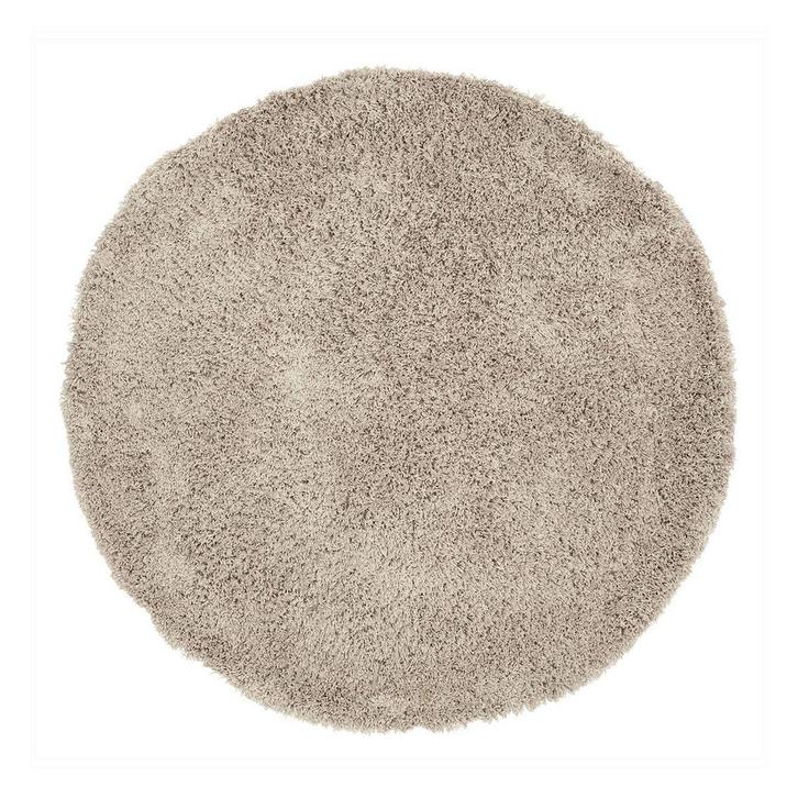 *WOONWINKEL* Must Living Celeste Rond Tapijt Taupe Hoogpolig, Huis en Inrichting, Woonaccessoires | Overige, Nieuw, Verzenden