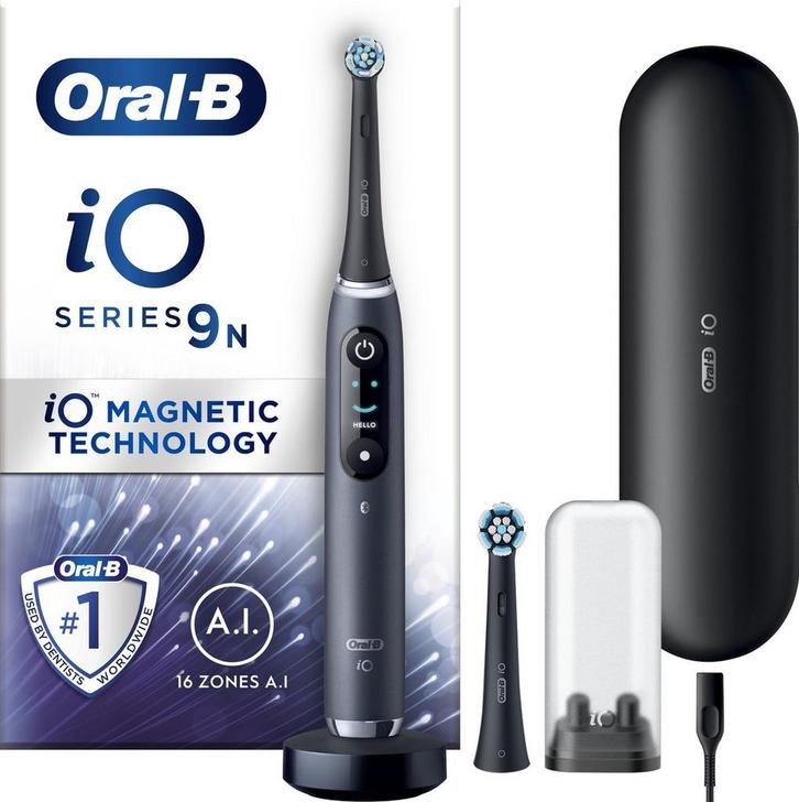 Oral-B iO 9N - Black - Elektrische Tandenborstel Ontworpen, Sieraden, Tassen en Uiterlijk, Uiterlijk | Mondverzorging, Verzenden