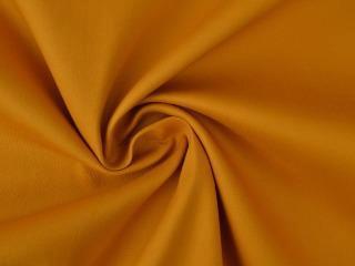 Keperkatoen stretch – Okergeel, Hobby en Vrije tijd, Stoffen en Lappen, 120 cm of meer, 200 cm of meer, Geel, Nieuw, Katoen, Ophalen of Verzenden
