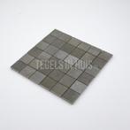 Mozaiek tegel grijs 5x5 cm keramiek, Doe-het-zelf en Verbouw, Tegels, Nieuw, Keramiek, Ophalen of Verzenden, 10 m² of meer