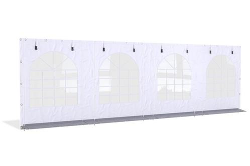 Partytent zijwand PVC met ramen | 8 meter | 220cm hoog |, Doe-het-zelf en Verbouw, Zeil en Folie, Zeil, Nieuw, Verzenden