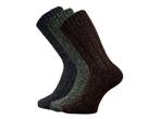 3 Paar Noorse sokken - Thermo - Bruin/Groen