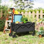 TRUUSK Tuinwagen 100 Kg Belastbaar Inklapbaar Uitgebreide Tr, Caravans en Kamperen, Verzenden, Nieuw