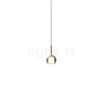 Penta Glo Hanglamp, wit/goud - 13 cm (Hanglampen), Verzenden, Nieuw, Glas