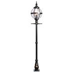 Lantaarnpaal 250 cm - globe lamp - gietijzer - zwart, Tuin en Terras, Buitenverlichting, Ophalen of Verzenden, Nieuw