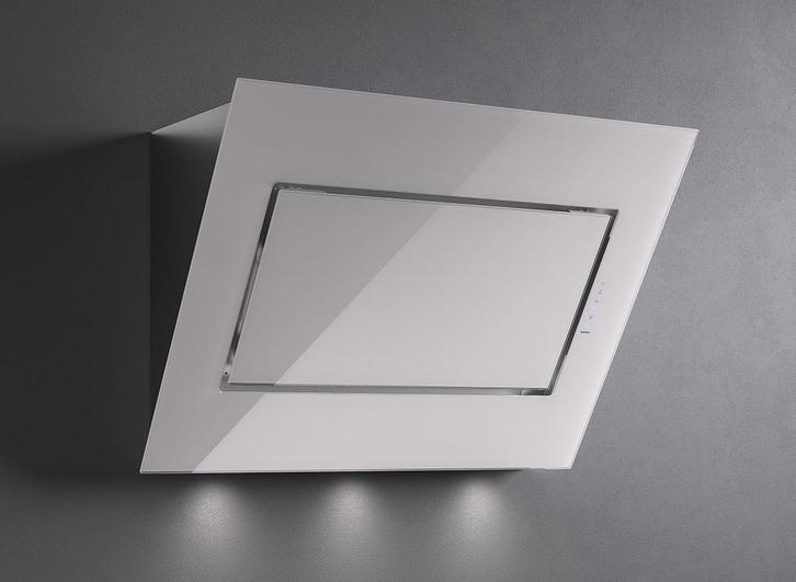 Falmec QUAS90W3 wandmodel afzuigkap - grijs glas, Witgoed en Apparatuur, Afzuigkappen, Vrijstaand, Wandschouwkap, Nieuw, Recirculatie