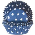 Cupcake Vormpjes HoM Sterren Blauw 50x33mm. 48st., Verzenden, Nieuw