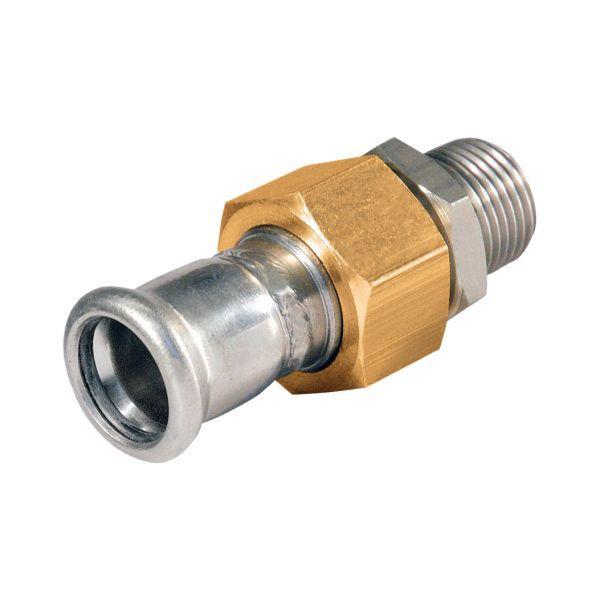 Bonfix Pers RVS 3-delige koppeling R1/2x18, Doe-het-zelf en Verbouw, Buizen en Afvoer, Ophalen of Verzenden