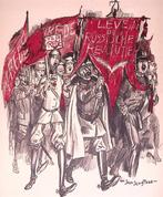 Spotprent Communistische revolutionaire stemming slaat ov..., Antiek en Kunst, Verzenden
