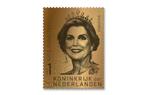 Gouden Postzegel Koningin Maxima - Sint Maarten, Postzegels en Munten, Verzenden, Gestempeld