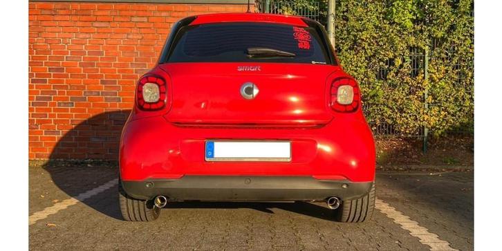 FOX Smart Fortwo 453 einddemper cross exit rechts/links incl, Auto-onderdelen, Uitlaatsystemen, Nieuw, Verzenden