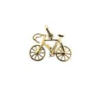 Gouden hanger van een wielrenfiets (ketting hanger), Ophalen of Verzenden, Gebruikt, Goud, Overige merken