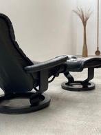 Stressless - Lounge stoel - Ottomaans - Ekornes - Hout,, Antiek en Kunst, Antiek | Meubels | Stoelen en Banken