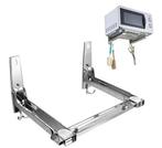 Verstelbaar RVS Magnetronrek – Inklapbare Wandhouder, Huis en Inrichting, Kasten | Wandmeubels, Verzenden, Nieuw