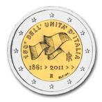 Italië 2 Euro Italiaanse Eenheid 2011, Verzenden