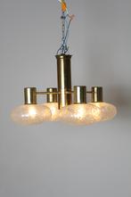 Vintage Doria hanglamp jaren 70, Gebruikt, Glas, Jaren 70