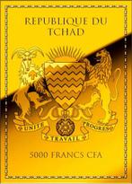 Tsjaad. 5000 Francs ND Goddess ISIS Certificate (Au.999)