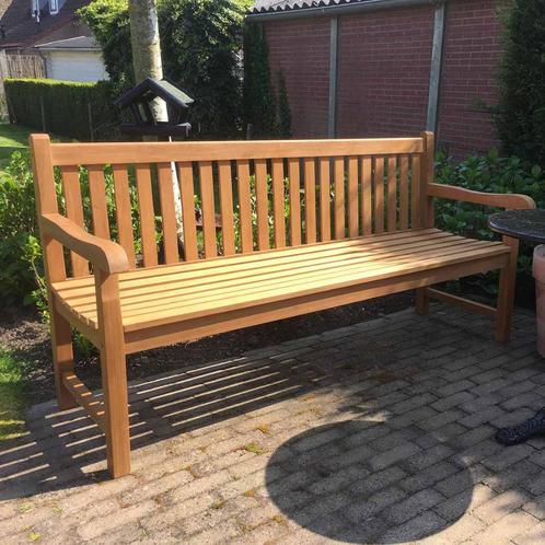 Teakhouten tuinbank 3 persoons 180 cm, Tuin en Terras, Tuinbanken, Nieuw, Teakhout, Ophalen of Verzenden