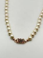 Zonder minimumprijs - Halsketting Zilver Parel - Diamant, Nieuw