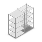 Deels gebruikte legbordstelling MD 2000x1000x800 mm (hxbxd)