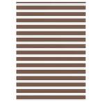 vidaXL Zebra rolgordijn 165x200 cm stofbreedte 160,9cm, Verzenden, Nieuw, Bruin
