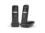 Gigaset AS690 Duo - 2 handsets - Zwart - Handsfree bellen -, Verzenden, Zo goed als nieuw