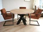 Rond Eiken Tafels Massief eikenhout Gratis Montage