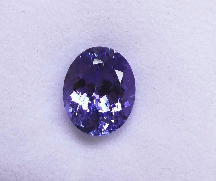 Tanzaniet - 4.28 ct - Instituto Gemólogico Español (IGE), Sieraden, Tassen en Uiterlijk, Edelstenen
