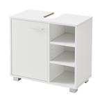 Wastafelonderkast badkamermeubel 55,6x60x31 cm wit, Verzenden, Nieuw